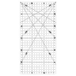 Quilting Rulers, 30 cm x 15 cm Patchwork Ruler Sewing Ruler Acrylic Metric Ruler Cutting ruler Transparent Anti-slip Patchwork Square Quilting Accessories for Precision Sewing Cutting Measuring