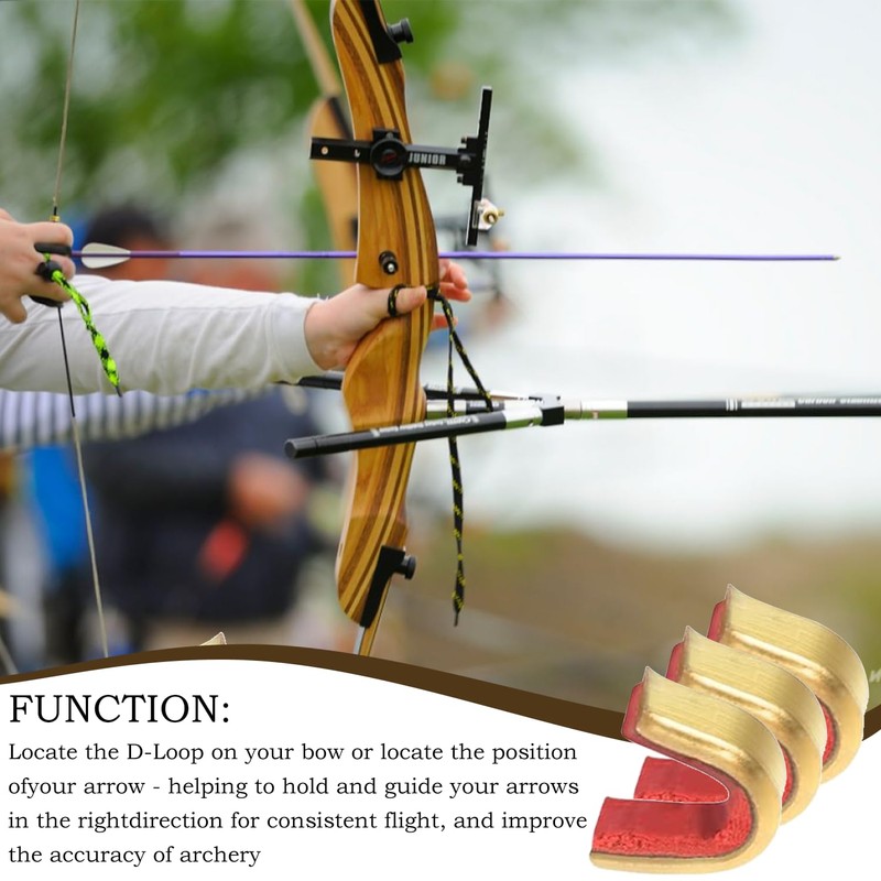 ZEACCT 20 Pcs Bow and Arrow Positioning Buckle, Archery Bow