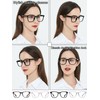 AEZUNI Oversize Square Reading Glasses for Women Oversized Trendy Large