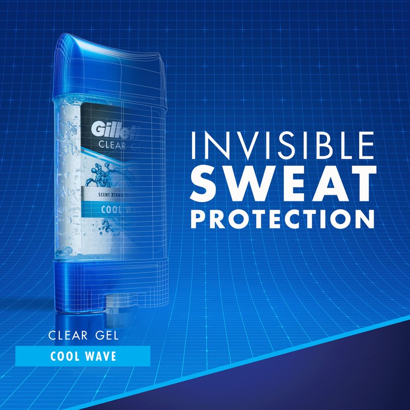 Gillette Endurance Antiperspirant / Deodorant, Cool Wave Clear Gel, 3.8