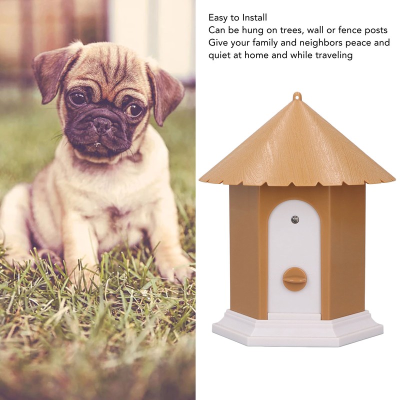 Bark Control Device Ultrasonic Waterproof Hanging Barking Deterrent for All