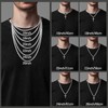 Eterjew S925 Sterling Silver Cross Necklace for Men Women 22