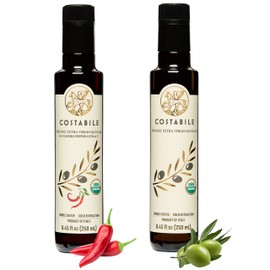 Costabile Hot Chili Infused EVOO & Classic Blend Medium Intensity - Rich in polyphenols and antioxidants - COSTABILE