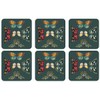Portmeirion Home & Gifts Set of 6 Coasters, Multi Coloured,