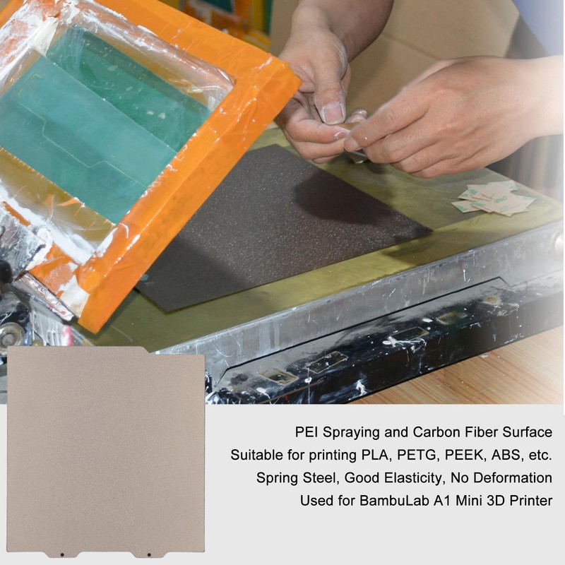 3D Printing Build Plate PEI Spray Carbon Fiber Double Sided