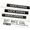 KOH-I-NOOR Hard Artificial Extra Charcoals - White (Pack of 4)