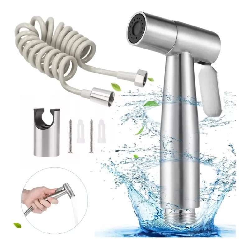Kit Grifo Rociador Bidé De Mano Inodoro P/ Higiene Personal