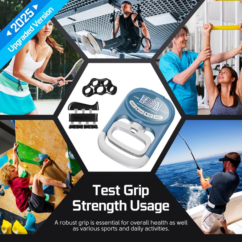 Grip Strength Tester Hand Dynamometer - Electronic Meter Digital Agarre