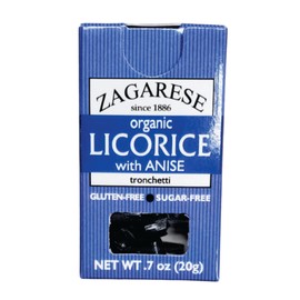 Zagarese 100% Organic Licorice with Anise, 0.88-Ounce Flip Top Boxes (Pack of 6)