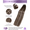 LaaVoo Micro Beads Hair Extensions Balayage Micro Link Hair Extensions