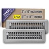 [2 Pack] Fits 2x10 and 10x2 Duct Opening | Floor