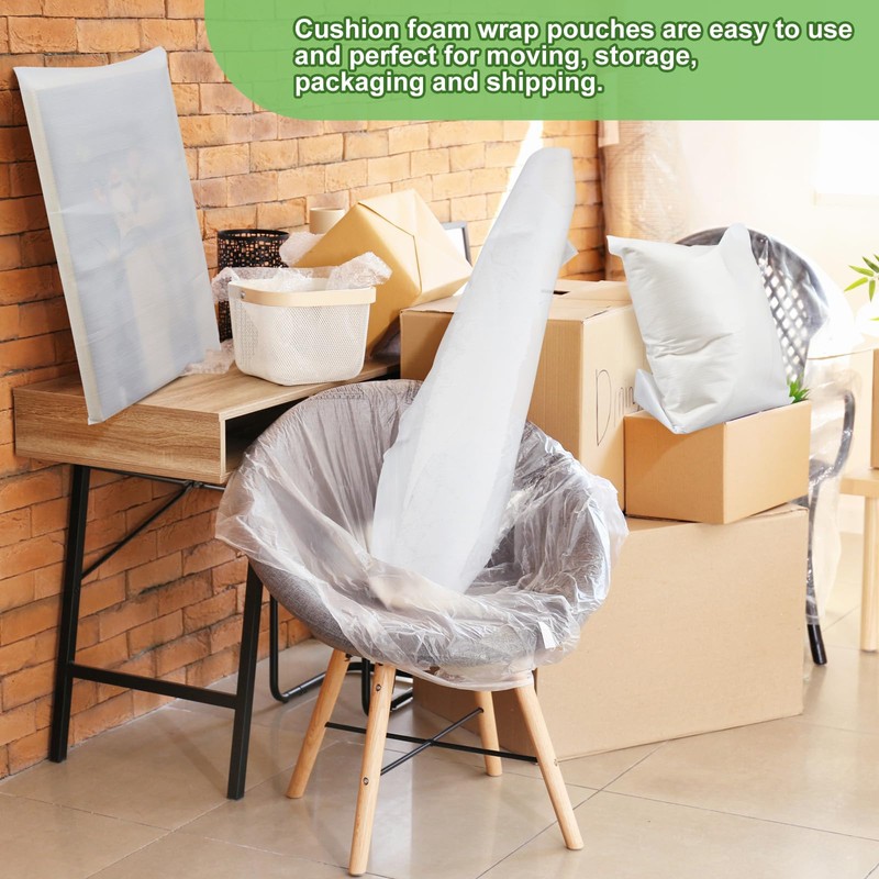 10 Pcs 30 x 40 Inch Extra Large Foam Pouches,