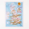 Maps International Scratch Off Marathon Map - UK & Ireland