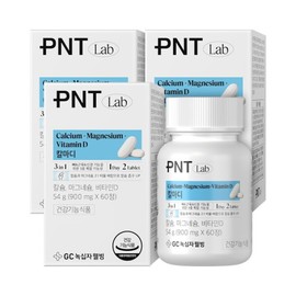 Green Cross Wellbeing GC PNT Calcium Magnesium Vitamin D 60 tablets 3 boxes / 녹십자웰빙 GC PNT 칼슘 마그네슘 비타민D 60정 3박스