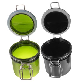 PACKOVE 2Pcs Lash Extension Glue Storage Jar Waterproof Airtight Lash Holder for Eyelash Extensions Sturdy Container and Organizing