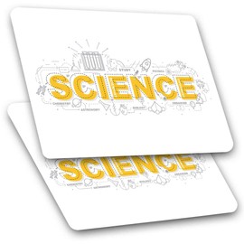 Rectangle Stickers (Set of 2) 10cm - Science Chemistry Biology Physics Uni Fun Decals for Laptops,Tablets,Luggage,Scrap Booking,Fridges, #8170