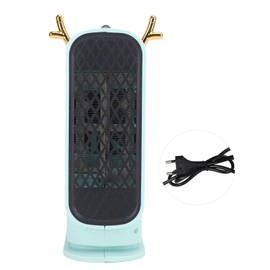 Portable Electric Heater Fast Heating Safe Silent Compact Desk Heater for Office Use Green EU Plug 220V