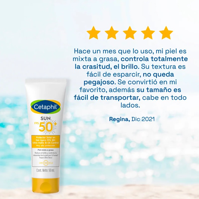 Protector Solar Oil Control Con Fps 50 Cetaphil Sun 50