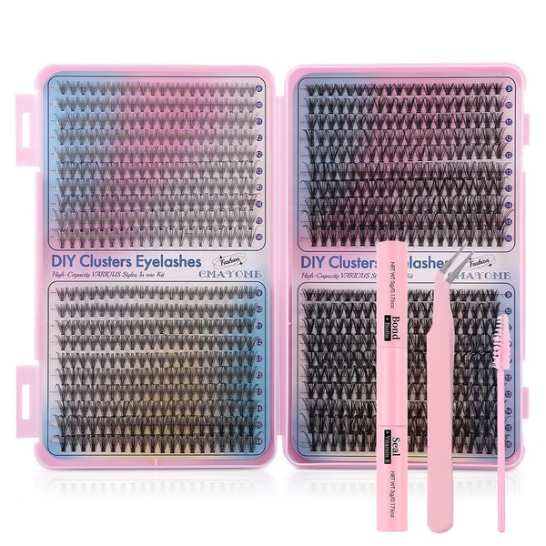 800 PCS Lash Extension Set: WIYETY DIY Wimpernverlängerung Kit 9-16mm