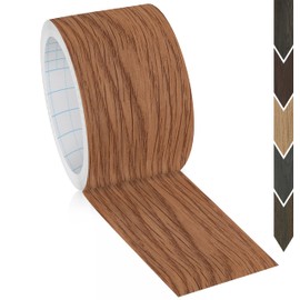 GSCIT Club Red Oak Wallpaper, 2.4 inch X 25ft Self Adhesive Wood Grain Repair Tape Red Oak Repair Patch for Tables, Chairs, Baseboards, Doors, Windows, Floors, Handicraft DIY.