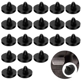PAVIKE 20pcs Rubber Brake Pedal Pads Brake Switch Pads Brake Switch Stoppers Brake Light Switch Stoppers Brake Clutch Pedals Car Accessories (Black)