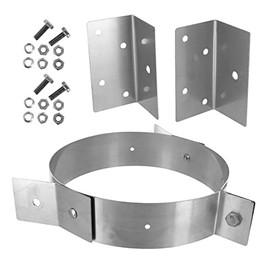 Shasta Vent Extended Roof Bracket Kit for securing 6" (8" O.D.) Chimneys Above The roof line