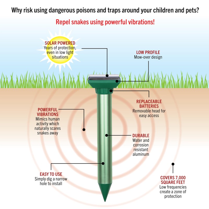 P3 Vanish Snake Repeller, Pet and Human Safe Snake Repellent