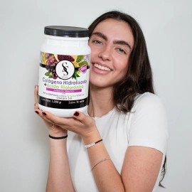 Kit Duo Colageno Hidrolizado Acido Hialuronico Silviastrauss Sabor Té Verde