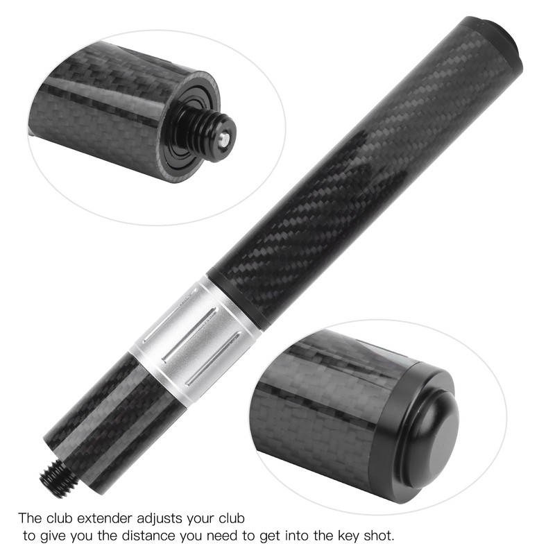 Adjustable Extender Billiard Telescopic Pool Cue Extension Accessory Parts Carbon