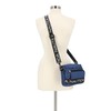 Nautica Nylon Bean Crossbody/Belt Bag with Adjustable Shoulder Strap, Indigo,