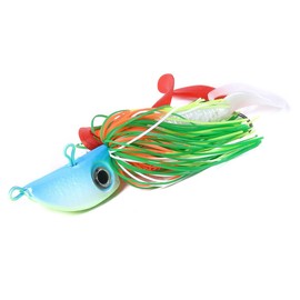 FOLANDO Sea Fishing Lures, Sea Fishing Spinner Fishing Lures with Spinner Paddle Tail Swimbaits for Pike Trout Bass Salmon Perch 100g JI011