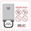DURA-LIFT Garage Door Double-T Rubber Weather Seal 8' Wide Doors