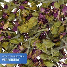 Greek organic mountain tea with organic rose petals, 80 g, Jassas, GR-BIO-01