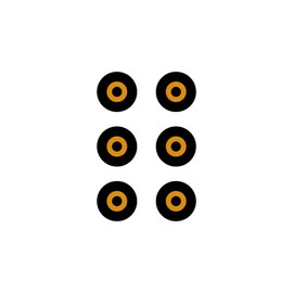 Flare Audio 2 puntas de espuma viscoelástica de repuesto, tamaño mediano, 3 pares