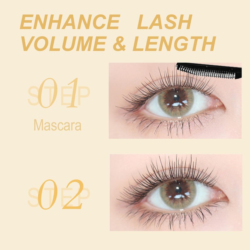 Clear Mascara Primer for Older Women 60 Plus & Fine