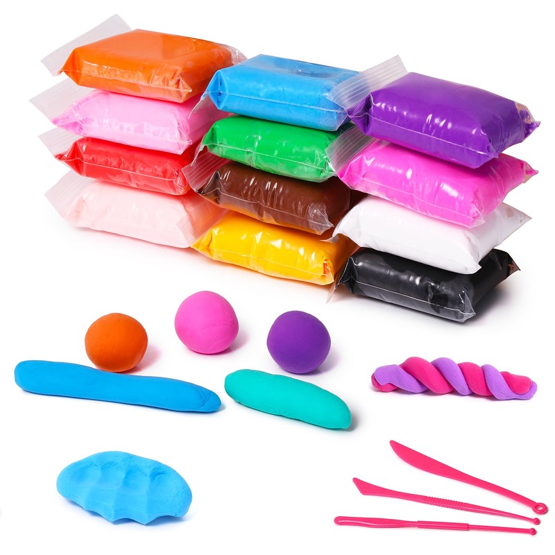 Air Dry Clay Kit, 36 Colors Modeling Clay