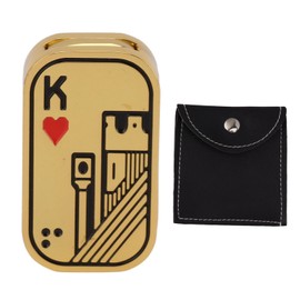 Slider Stress Relief Toy Triple Layered Portable Magnetic Push Clicker Toy for Adult ADHD Gold