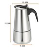 DNYSYSJ 300ml Espresso Maker with Electric Stove, 6 Cups Stainless