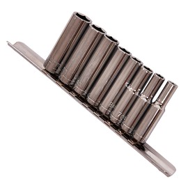 Amtech I6400 9 Piece 1/4” Metric deep Socket Set