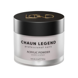 Chaun Legend Acrylic Powder, 2oz Long Lasting Salon Quality, Bubble Free, Self Leveling Professional Manicures, Fake Nails, Carving & Extensions, Bubblegum