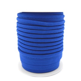 TEXTEX = Piping for Sewing, Decoration, and Crafts. Composition 50% Cotton and 50% Polyester. Total Width of 15mm, Cord of 5mm, and Flap of 10mm. 10 Meter Reel - (Electric Blue)
