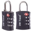 TSA Approved Luggage Locks (2 Pack) OW-Travel ABS 3 Digit