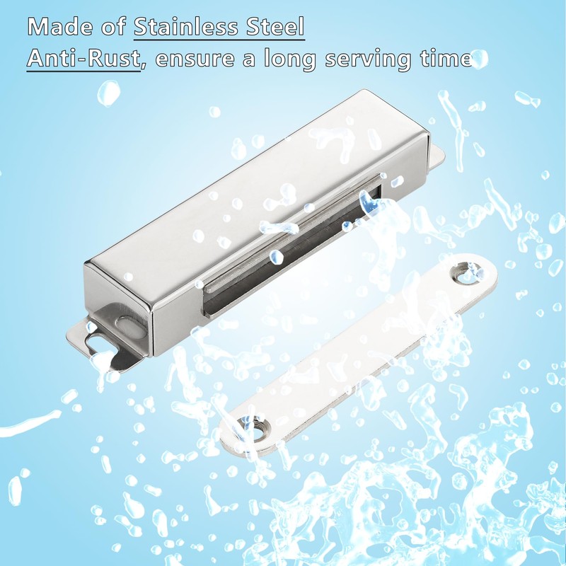 4 Pack | Heavy-Duty Magnetic Door Catch - 25KG Pull