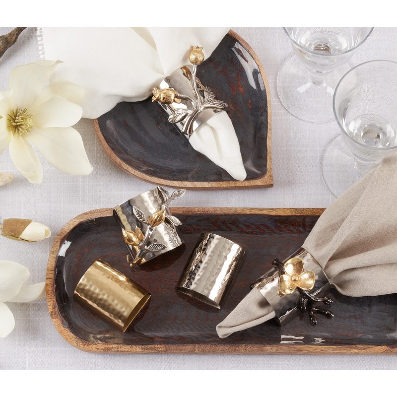 Hammered Napkin Rings (Set of 4)