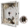 Hodeframe Wedding Shadow Box Frame 11x14, Wood Shadow Box Display