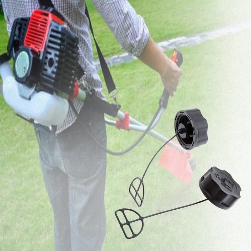 bowarepro 2Pcs Fuel Tank Cap Brushcutter Strimmer Trimmer Grass Brush