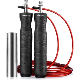 Gymtek Skipping Rope with Weight - Speed Training Rope Sporty - Crossfit Professional for Athletes with Adjustable - Length High Quality Cardio Training - Skipping Rope for Adults
