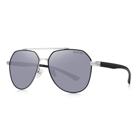 OLIEYE Polarized Sunglasses for Men - Fishing Sunglasses Metal Frame UV 400 with TR Legs