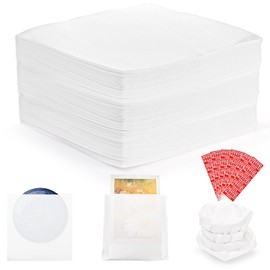 Tebery 100 Pack Foam Wrap Pouches, 12'' x 12'' Dish Packing Foam Sheets with Fragile Label, Plate Packing Sleeves for Cups, Glasses, Furniture, Reusable Cushion Wrap Sheets Supplies for Moving