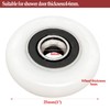 1"(25mm) Glass Sliding Door Pulleys,Shower Door Hardware Installation Kit Replacement